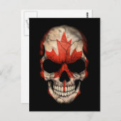 Carte Postale Drapeau canadien personnalisable (Devant / Derrière)