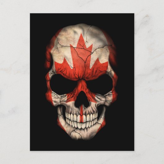 Carte Postale Drapeau canadien personnalisable (Devant)