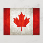 Carte postale drapeau canadien vintage (Devant)