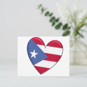 Carte Postale Drapeau cardiaque Porto Rico (Debout devant)