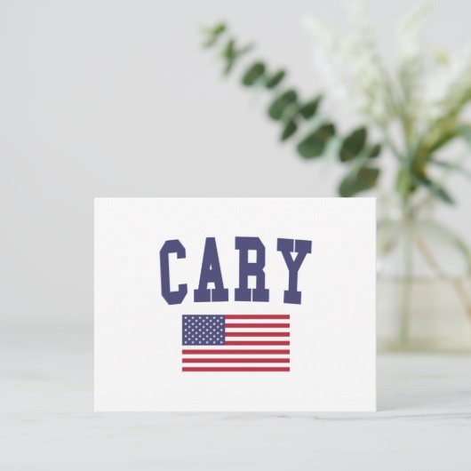 Carte Postale Drapeau Cary US (Debout devant)