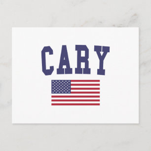 Carte Postale Drapeau Cary US