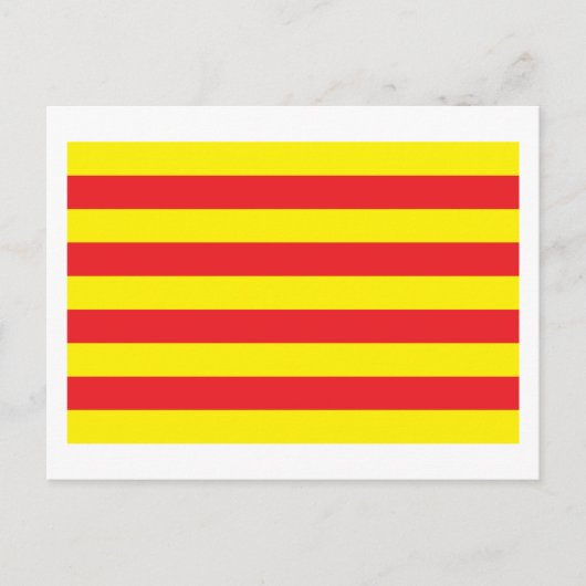 Carte postale Drapeau Catalogne (Devant)