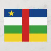 Carte postale Drapeau Centrafrique (Devant)