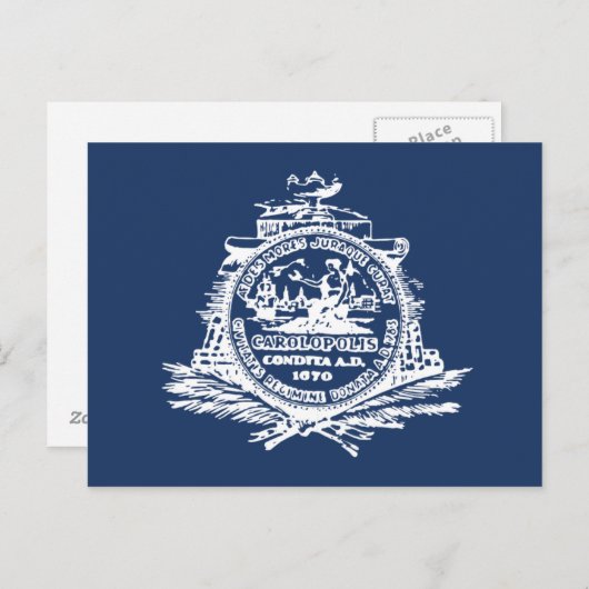 Carte Postale Drapeau Charleston, SC (Devant / Derrière)