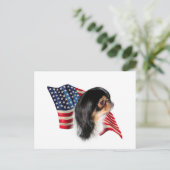 Carte Postale Drapeau chinois japonais (Debout devant)