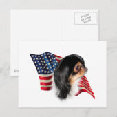 Carte Postale Drapeau chinois japonais (Devant / Derrière)