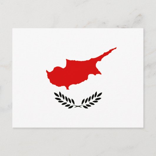 Carte Postale Drapeau chypriote monochrome (Devant)