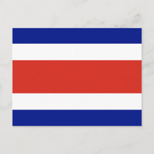 Carte Postale Drapeau civil du Costa Rica