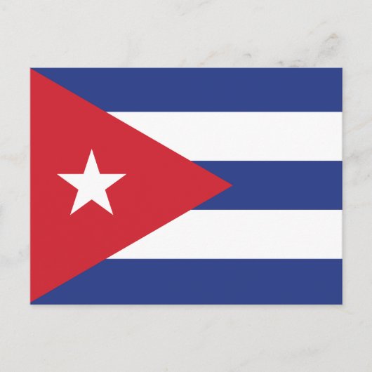 Carte Postale Drapeau clair de Cuba (Devant)