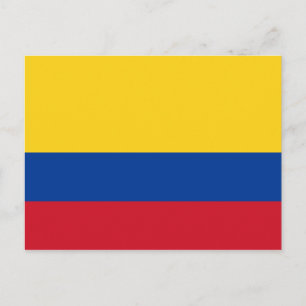 Carte postale Drapeau Colombie