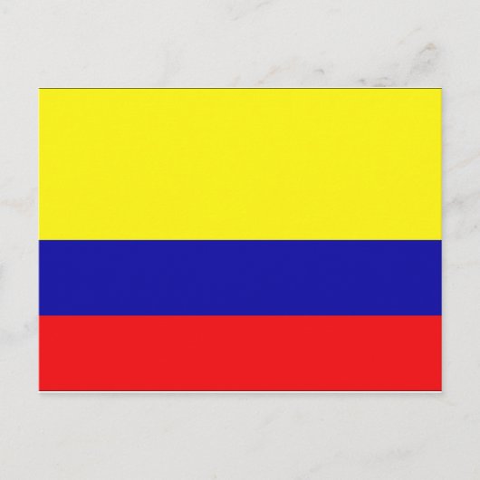Carte Postale Drapeau Colombie (Devant)