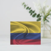 Carte Postale Drapeau Colombie (Debout devant)