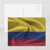 Carte Postale Drapeau Colombie (Devant / Derrière)