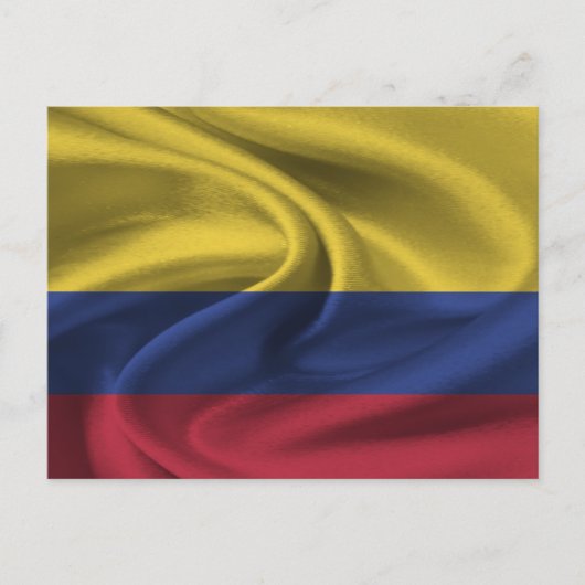 Carte Postale Drapeau Colombie (Devant)