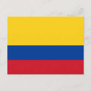 Carte Postale Drapeau Colombie
