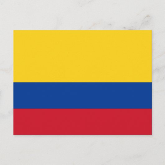 Carte Postale Drapeau Colombie (Devant)