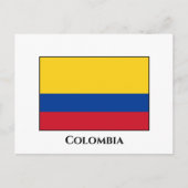 Carte Postale Drapeau Colombie (Colombien) (Devant)