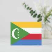Carte postale Drapeau Comores (Debout devant)