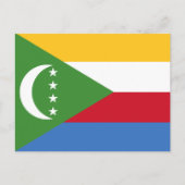 Carte Postale Drapeau comorien, Drapeau des Comores (Devant)