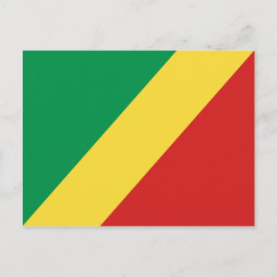 Carte postale Drapeau Congo-Brazzaville