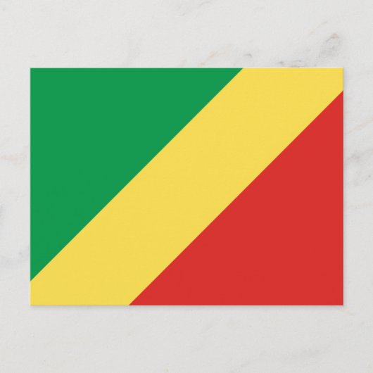 Carte Postale Drapeau congolais, Drapeau de la République du Con (Devant)