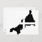 Carte Postale Drapeau cornique (Devant / Derrière)