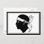 Carte Postale Drapeau Corse (Devant / Derrière)