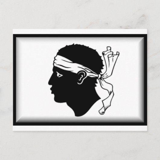 Carte Postale Drapeau Corse (Devant)