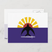 Carte Postale Drapeau Cozumel, Quintana Roo, Mexique (Devant / Derrière)