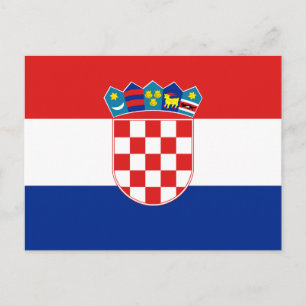 Carte postale Drapeau Croatie