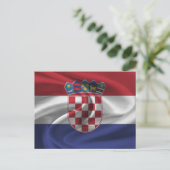 Carte Postale Drapeau Croatie (Debout devant)