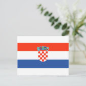 Carte Postale Drapeau Croatie (Debout devant)