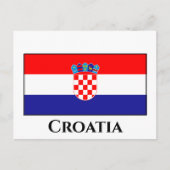 Carte Postale Drapeau Croatie (Devant)