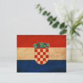Carte Postale Drapeau Croatie (Debout devant)