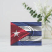 Carte Postale Drapeau Cuba (Debout devant)