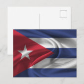 Carte Postale Drapeau Cuba (Devant / Derrière)