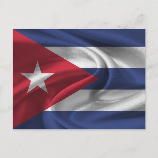 Carte Postale Drapeau Cuba (Devant)