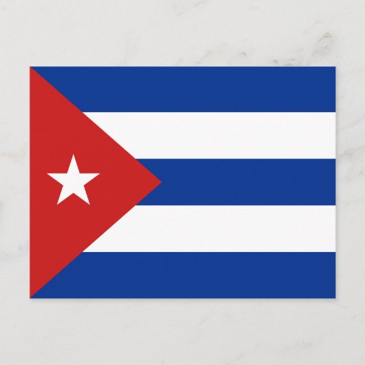 Carte postale Drapeau Cuba (Devant)