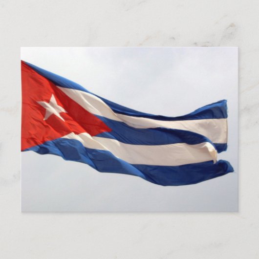 Carte Postale drapeau cuba (Devant)