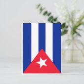 Carte Postale Drapeau Cuba (Debout devant)