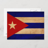 Carte Postale Drapeau Cuba (Devant / Derrière)
