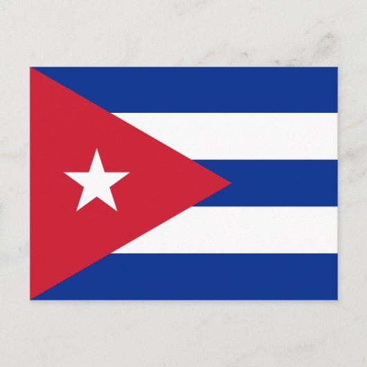 Carte postale Drapeau Cuba (Cuba) (Devant)