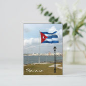 Carte Postale drapeau cuba havana (Debout devant)