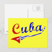 Carte Postale Drapeau cubain (Devant / Derrière)
