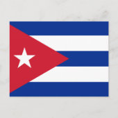 Carte Postale Drapeau cubain, Drapeau de Cuba (Devant)