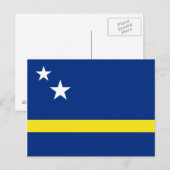Carte postale Drapeau Curaçao (Devant / Derrière)