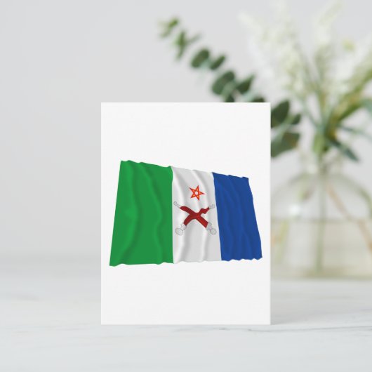 Carte Postale Drapeau d'agitateur Afar (Debout devant)