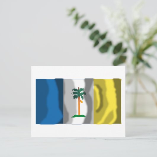 Carte Postale Drapeau d'agitation de Penang (Debout devant)