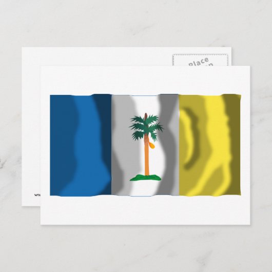 Carte Postale Drapeau d'agitation de Penang (Devant / Derrière)